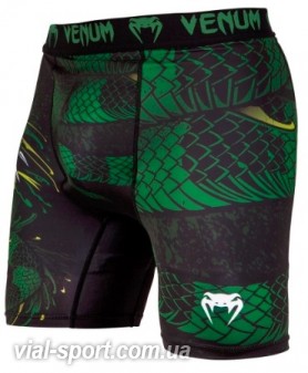 Компресійні шорти Venum Green Viper Compression Shorts Black Green