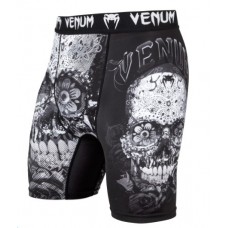 Компресійні шорти Venum Santa Muerte 3.0 Compression Shorts Black White