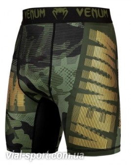 Компресійні шорти Venum Tactical Compression Shorts Forest Camo Black