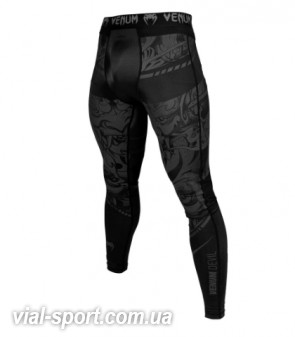 Компресійні штани Venum Devil Spats Black Black