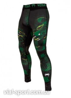 Компресійні штани Venum Green Viper Spats Black Green