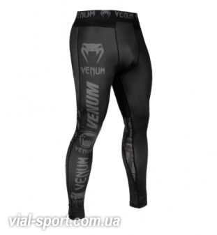 Компресійні штани Venum Logos Tights Black Black