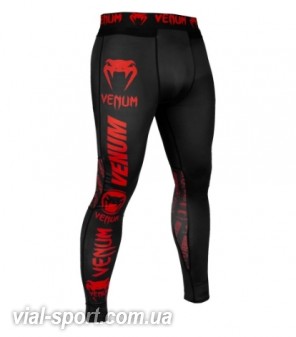 Компресійні штани Venum Logos Tights Black Red