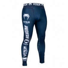 Компресійні штани Venum Logos Tights Navy Blue White