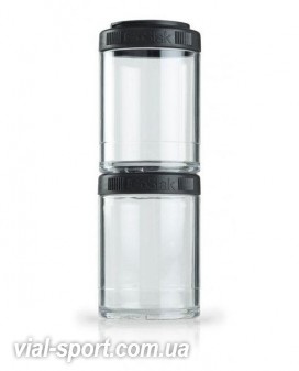 Контейнер спортивний BlenderBottle GoStak 2 Pak Black (ORIGINAL)