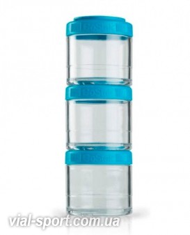 Контейнер спортивний BlenderBottle GoStak 3 Pak Aqua (ORIGINAL)