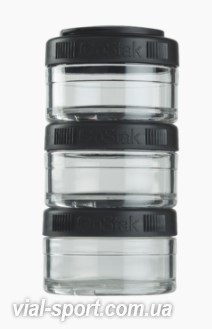 Контейнер спортивний BlenderBottle GoStak 3 * 60 Black (ORIGINAL)