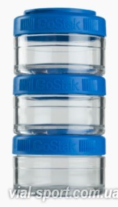 Контейнер спортивний BlenderBottle GoStak 3 * 60 Blue (ORIGINAL)