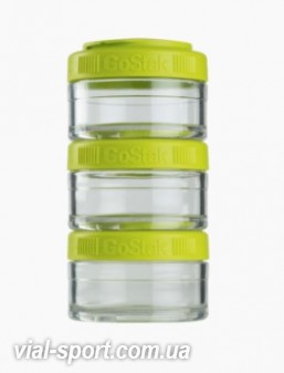 Контейнер спортивний BlenderBottle GoStak 3 * 60 Green (ORIGINAL)