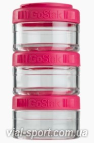 Контейнер спортивний BlenderBottle GoStak 3*60 Pink (ORIGINAL)