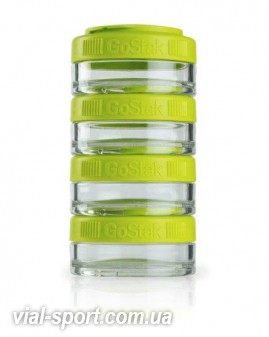 Контейнер спортивний BlenderBottle GoStak 4 * 40ml Green (ORIGINAL)