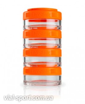 Контейнер спортивний BlenderBottle GoStak 4 * 40ml Orange (ORIGINAL)