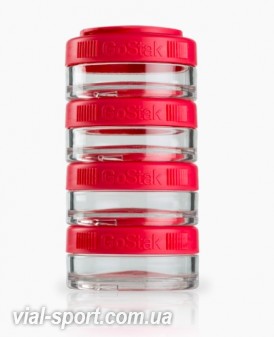 Контейнер спортивний BlenderBottle GoStak 4 * 40ml Red (ORIGINAL)