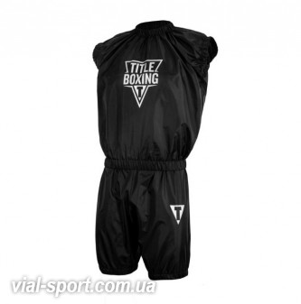 Костюм для згонки ваги / Термокостюм TITLE BOXING PRO SET NYLON SAUNA SUIT nsseps чорний