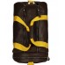 Шкіряна спортивна сумка TITLE Boxing Vintage Leather Gear Bag чорний / жовтий TBAG17