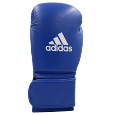 Шкіряні боксерські рукавички Adidas WAKO (синій, ADIWAKOG1)