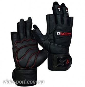 Шкіряні рукавички для фітнесу SKOTT NEMESIS EVO2 LEATHER GLOVES X-EDITION ANNIVERSARY MODEL