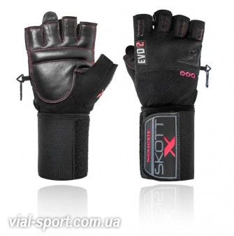 Шкіряні рукавички для фітнесу SKOTT NEMESIS EVO2 LEATHER GLOVES X-EDITION ANNIVERSARY MODEL