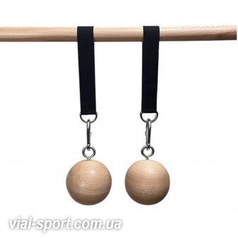 Кулі для підтягування та тренування сили хвата з дерева діаметр 10 см