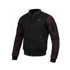 Куртка PIT BULL Sea Fire Washed Nylon Jacket Чорний / Бордовий