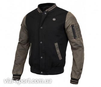 Куртка PIT BULL Sea Fire Washed Nylon Jacket чорний / сірий