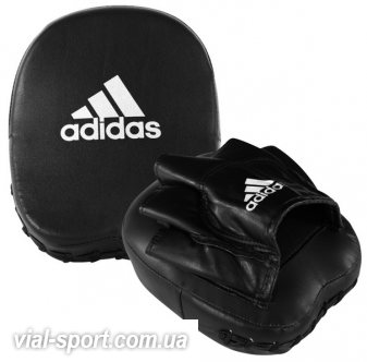 Лапа Adidas Short Focus Mitt (чорно / білий, ADIMP02)