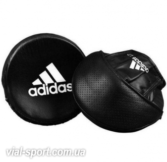 Лапа кругла Adidas Pro Disk Punch Mitt (чорно / білий, ADISDP01)