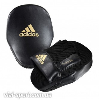 Лапа швидкісна Adidas Speed Coach Mitts (чорно / золота, ADISBAC014)