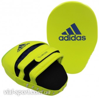 Лапа швидкісна Adidas Speed Coach Mitts (салатовий / синій, ADISBAC014)