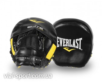 Лапи для боксу Everlast Elite Mini чорний