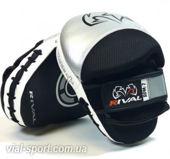 Лапи для відпрацювання ударів RIVAL FITNESS PUNCH mitts RPM7 сріблястий/чорний