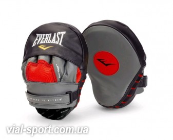 Лапи EVERLAST Mantis mitts сірі з червоним