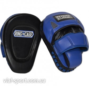 Лапи RING TO CAGE Ultima Leather Punch mitts пара RC33C синій / чорний