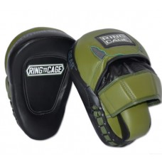 Лапи RING TO CAGE Ultima Leather Punch mitts пара RC33C морський зелений / чорний