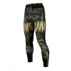 Компресійні штани Venum Tactical Spats Forest Camo Black