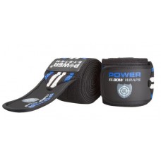 Ліктьові бинти Power System Elbow Wraps PS-3600 Blue / Black