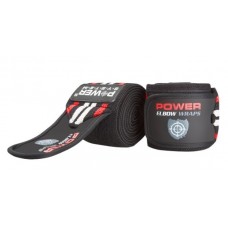 Ліктьові бинти Power System Elbow Wraps PS-3600 Red / Black