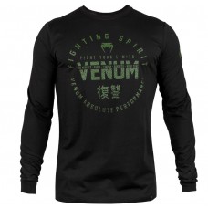 Лонгслів Venum Signature T-shirt Long Sleeves Black Khaki Exclusive