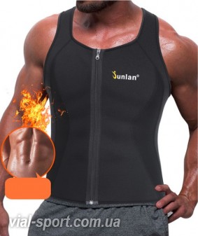 Майка чоловіча для схуднення JUNLAN Men Sweat Waist Trainer Tank Top, JD6007877