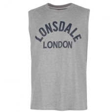 Майка Lonsdale box tank vest mens grey