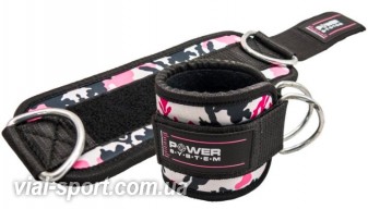 Манжети на щиколотку Power System Ankle Strap Camo PS-3470 Pink / Black