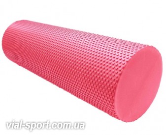 Масажний ролик для фітнесу та аеробіки Power System Fitness Roller PS-4074 Pink (45*15)