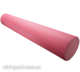 Масажний ролик для фітнесу та аеробіки Power System Fitness Roller PS-4075 Pink (90*15)