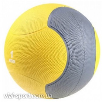 Медбол твердий 1 кг LiveUp MEDICINE BALL LS3006F-1