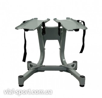 Мобільна підставка під гантелі з регульованою вагою ADJUSTABLE DUMBBELL RACK LS1920