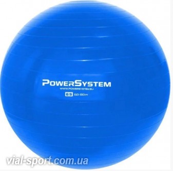 М'яч для фітнесу та гімнастики Power System ps-4012 65 cm blue