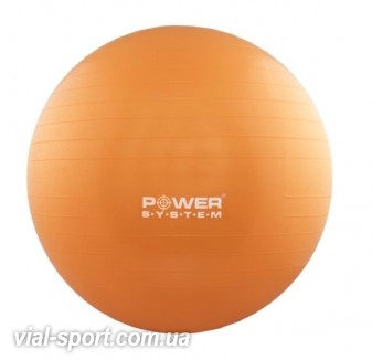 М'яч для фітнесу та гімнастики POWER SYSTEM PS-4012 65cm Orange