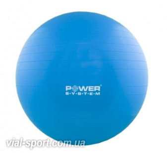 М'яч для фітнесу та гімнастики POWER SYSTEM PS-4013 75 cm Blue