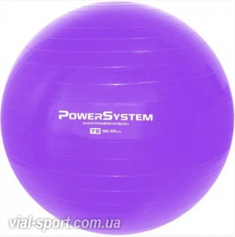 М'яч для фітнесу та гімнастики Power System ps-4013 75 cm purple