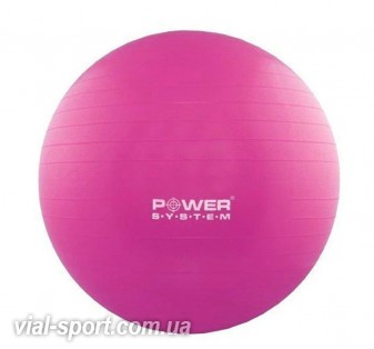 М'яч для фітнесу та гімнастики Power System ps-4013 pro gymball 75 cm pink